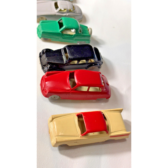1950s INGAP Italy Set 12 Plastic cars,Various Models Numbered 1-12 Train Scenery - Picture 13 of 16